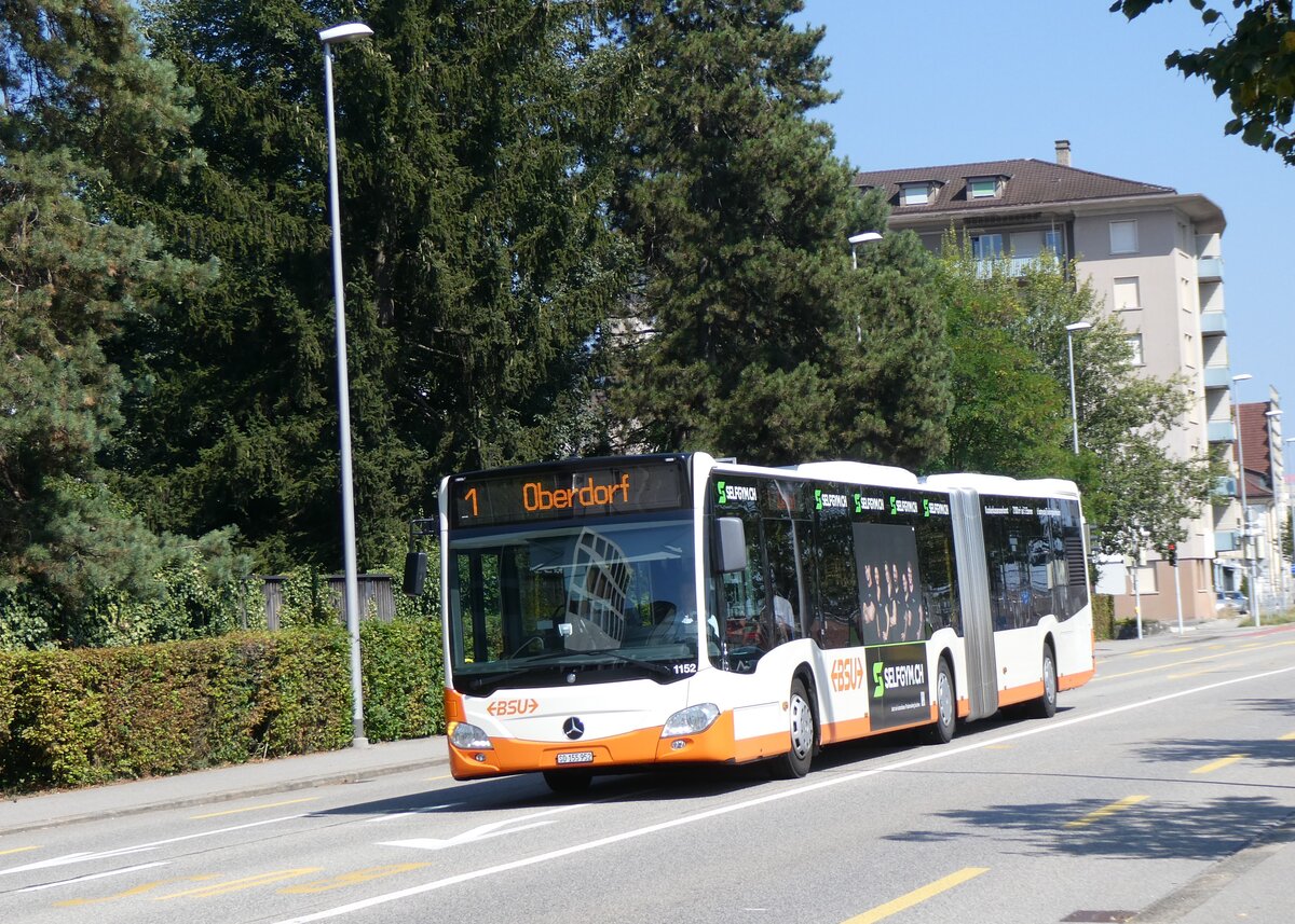 (266'292) - BSU Solothurn - Nr. 1152/SO 155'952 - Mercedes (ex Nr. 52) am 29. August 2024 beim Hauptbahnhof Solothurn