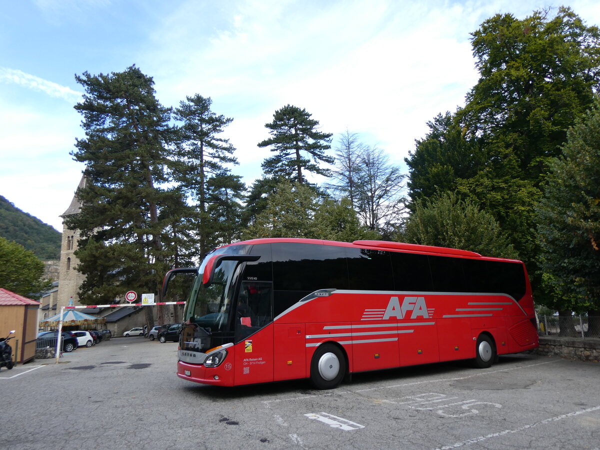 (267'341) - Aus der Schweiz: AFA Adelboden - Nr. 15/BE 26'7602 - Setra am 20. September 2024 in Ax-les-Thermes, Breilh