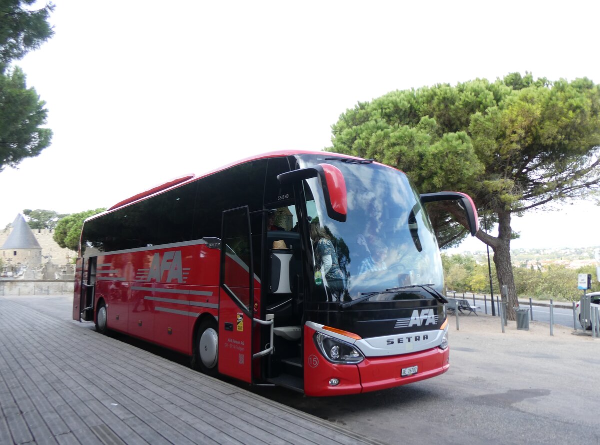 (267'352) - Aus der Schweiz: AFA Adelboden - Nr. 15/BE 26'702 - Setra am 20. September 2024 in Carcassonne, Cit Mdivale