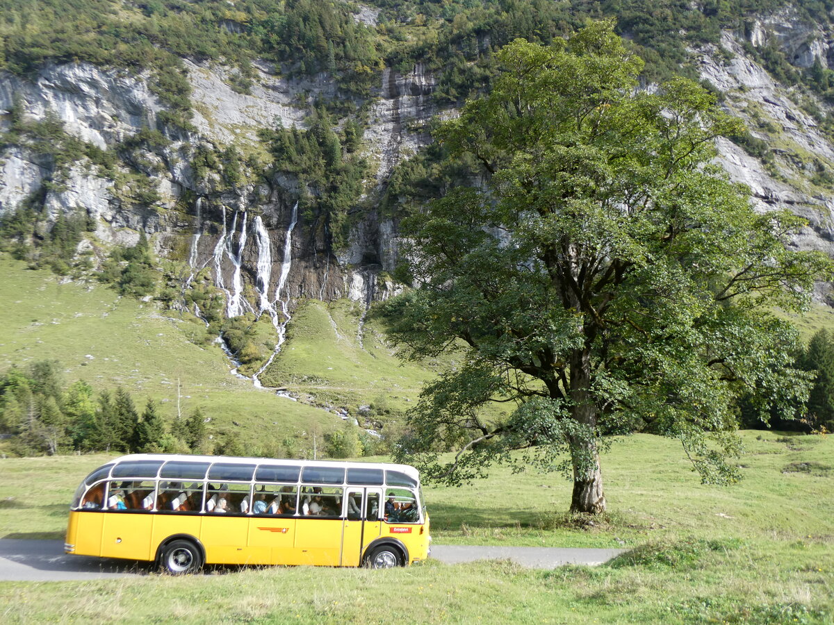 (267'490) - Gast, Reutigen - Nr. 1/BE 24'079 - FBW/FHS (ex Lambach, Gommiswald; ex Hotz, Rickenbach bei Wil/TG; ex P 24'079; ex P 21'579) am 22. September 2024 in Innertkirchen, Schwarzental