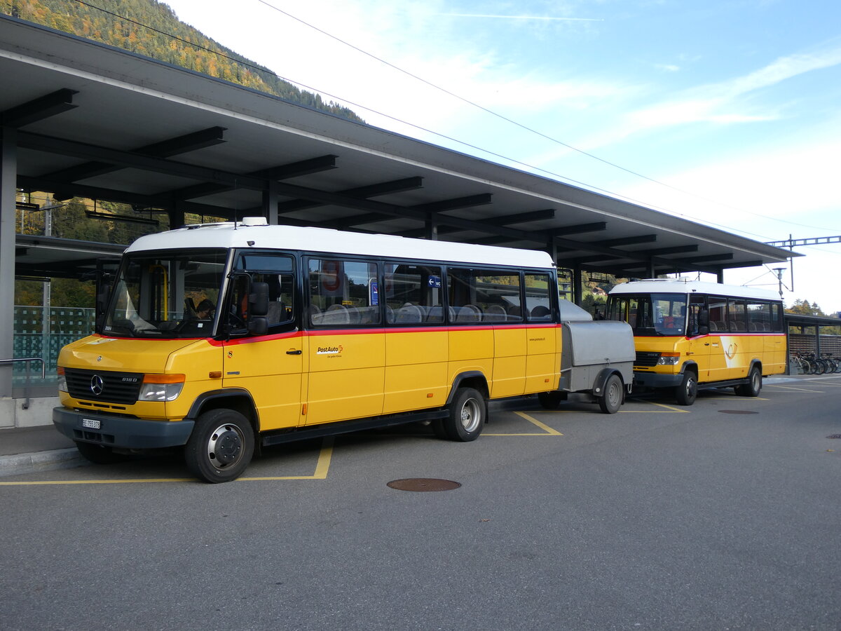 (267'989) - PostAuto Bern - BE 755'378/PID 5684 - Mercedes/Kuster am 12. Oktober 2024 beim Bahnhof Reichenbach