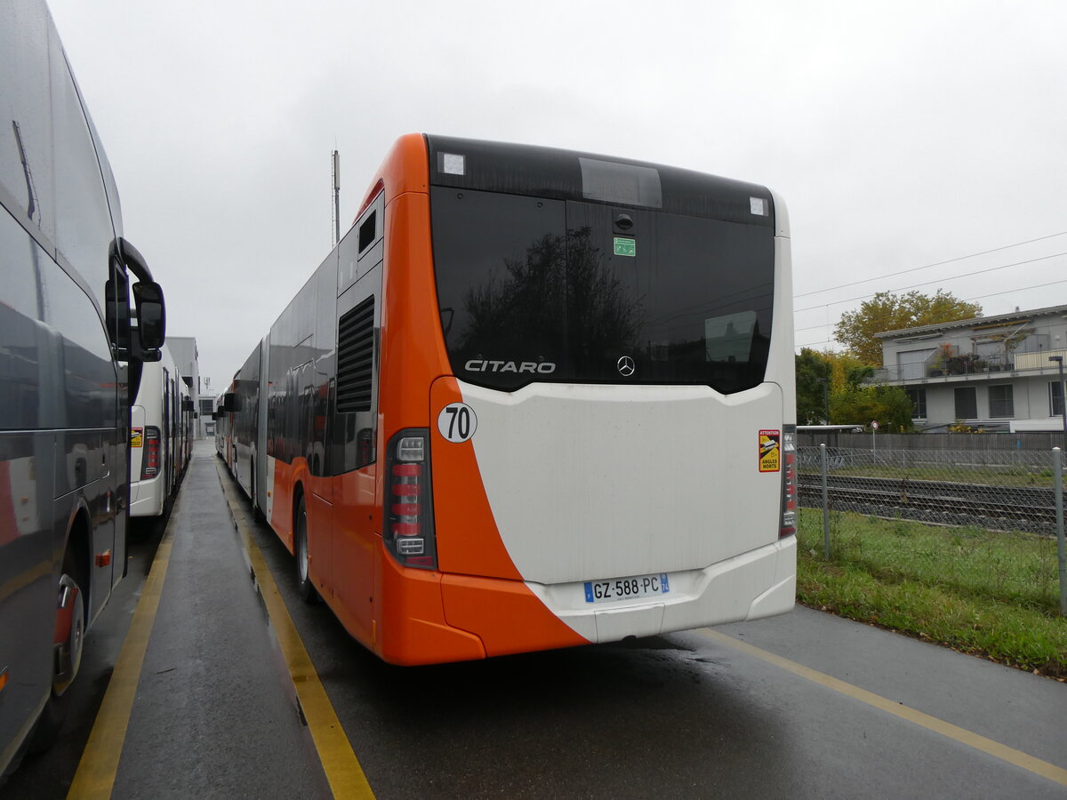 (268'308) - Aus Frankreich: Gem'Bus, St-Julien-en-Genevois - GZ 588 PC - Mercedes am 20. Oktober 2024 in Winterthur, Daimler Buses