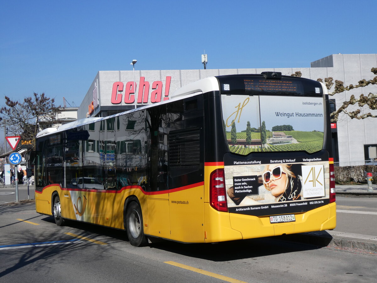 (272'638) - PostAuto Ostschweiz - TG 158'012/PID 11'674 - Mercedes am 4. Mrz 2025 in Kreuzlingen, Brenplatz