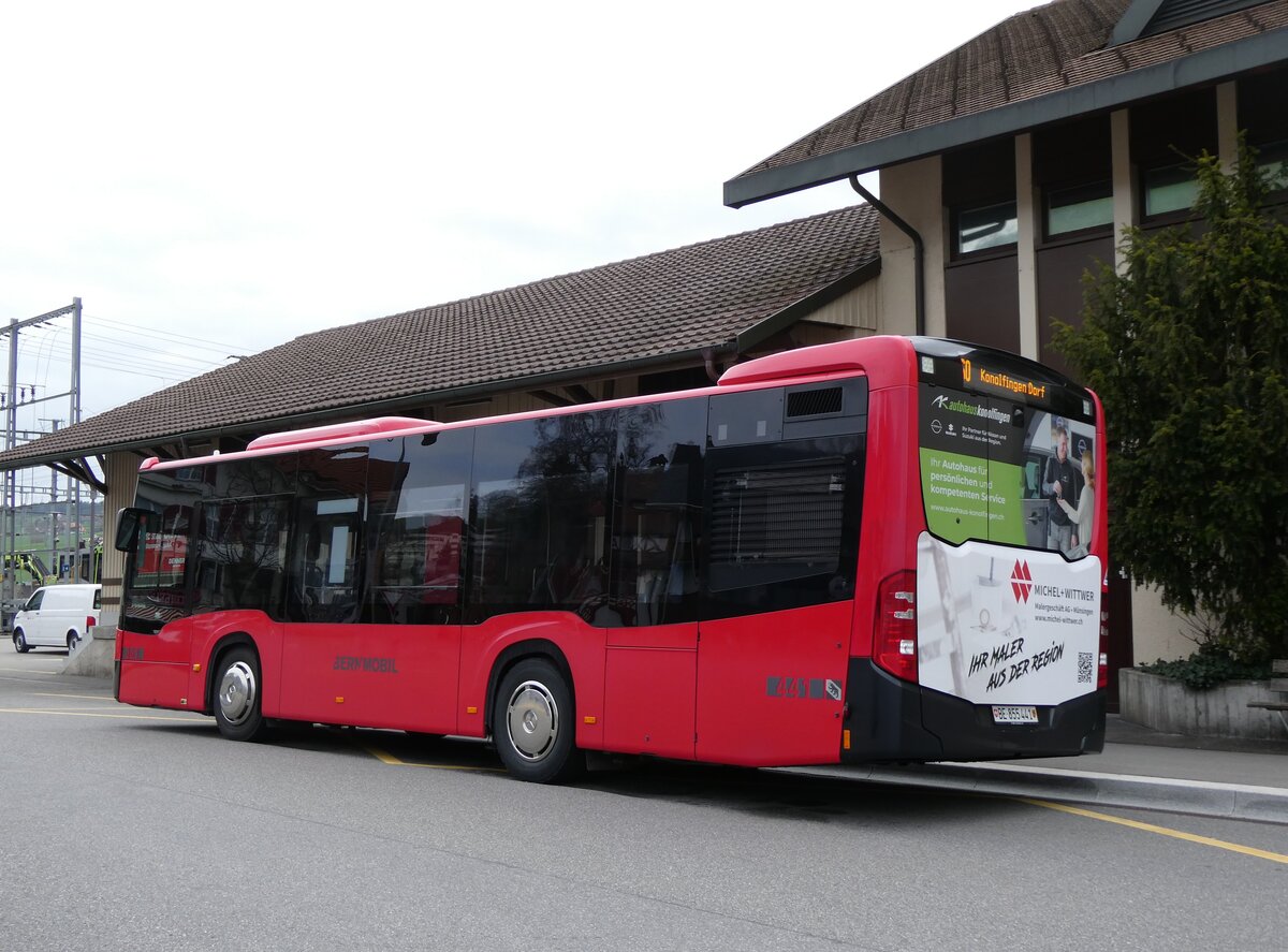 (273'431) - Bernmobil, Bern - Nr. 441/BE 855'441 - Mercedes am 31. Mrz 2025 beim Bahnhof Konolfingen