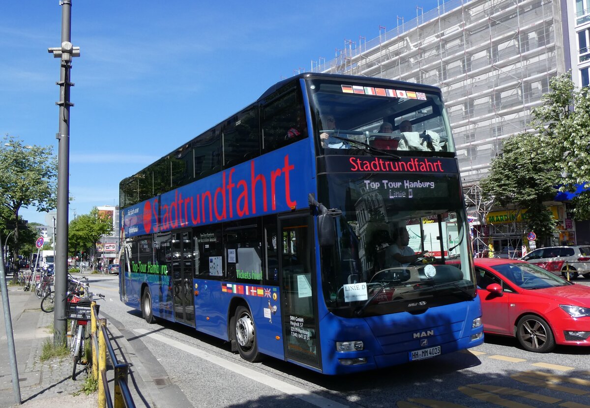 (275'297) - Stadtrundfahrt, Hamburg - HH-MM 4023 - MAN am 9. Mai 2025 in Hamburg, Reeperbahn