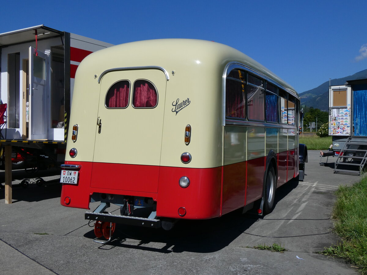 (277'287) - Imfeld, Sachseln - OW 10'062 - Saurer/Tscher (ex Ltscher, Neuheim) am 28. Juni 2025 in Interlaken, Flugplatz