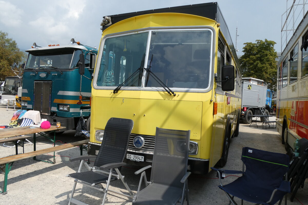 (279'009) - Grison, Ernetschwil - SG 29'947 - Saurer/Tscher (ex Vogt, Serneus Nr. 11; ex P 24'600) am 16. August 2025 in Solothurn, Baseltor