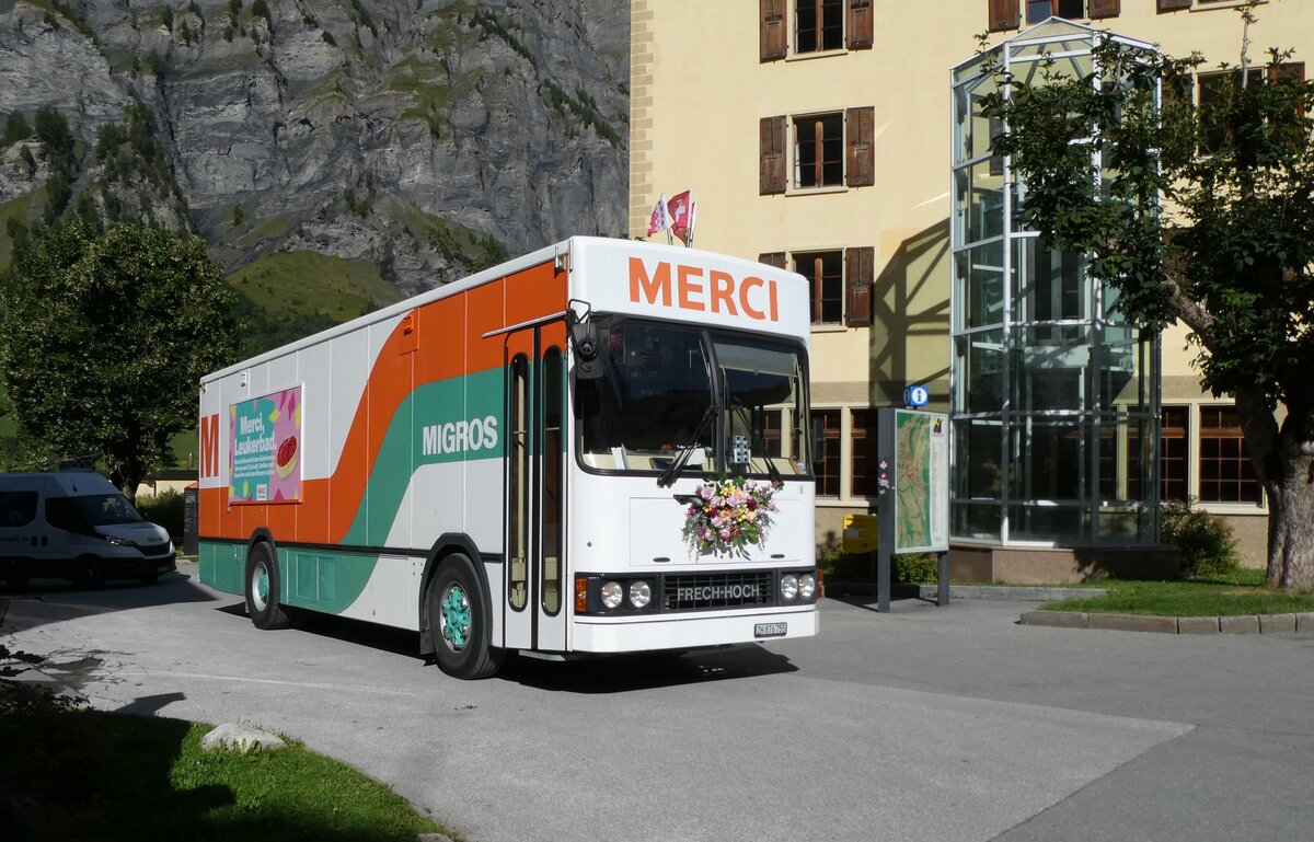 (279'937) - Migros, Zrich - Nr. 3/ZH 876'755 - NAW/FHS am 6. September 2025 in Leukerbad, Dorfplatz