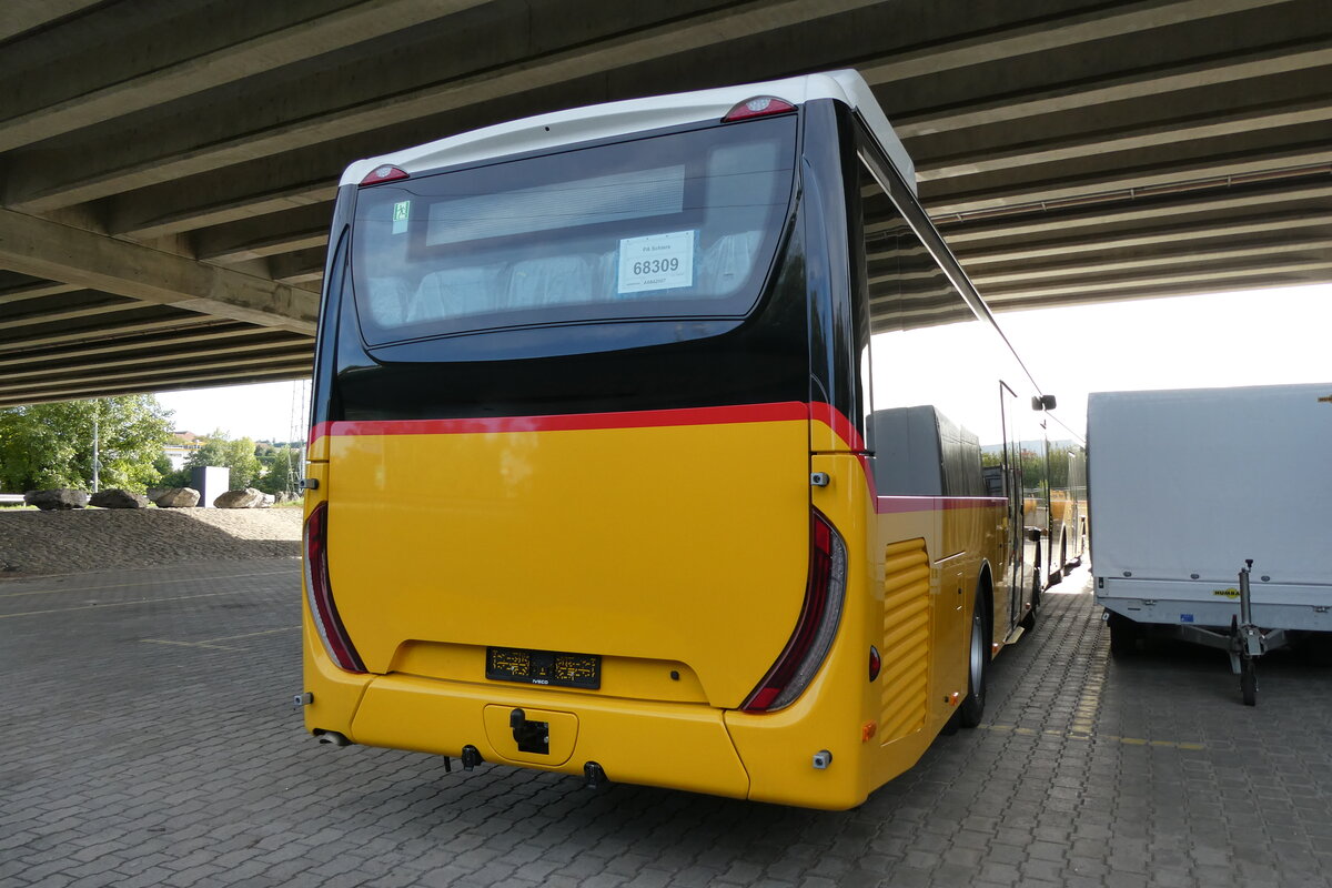 (280'005) - PostAuto Graubnden - PID 12'378 - Iveco am 6. September 2025 in Kerzers, Murtenstrasse