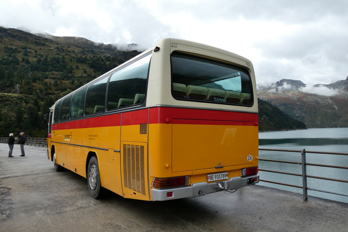 (280'147) - Buzzi, Bern - BE 910'789 - Mercedes (ex Mattli, Wassen/PID 2295) am 9. September 2025 in Zervreila, Staumauer
