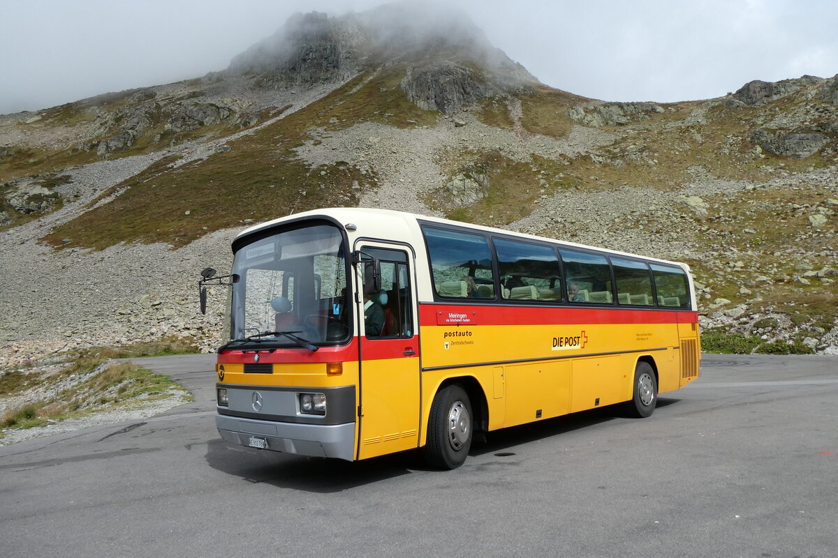 (280'270) - Buzzi, Bern - BE 910'789 - Mercedes (ex Mattli, Wassen/PID 2295) am 10. September 2025 in Susten, Passhhe