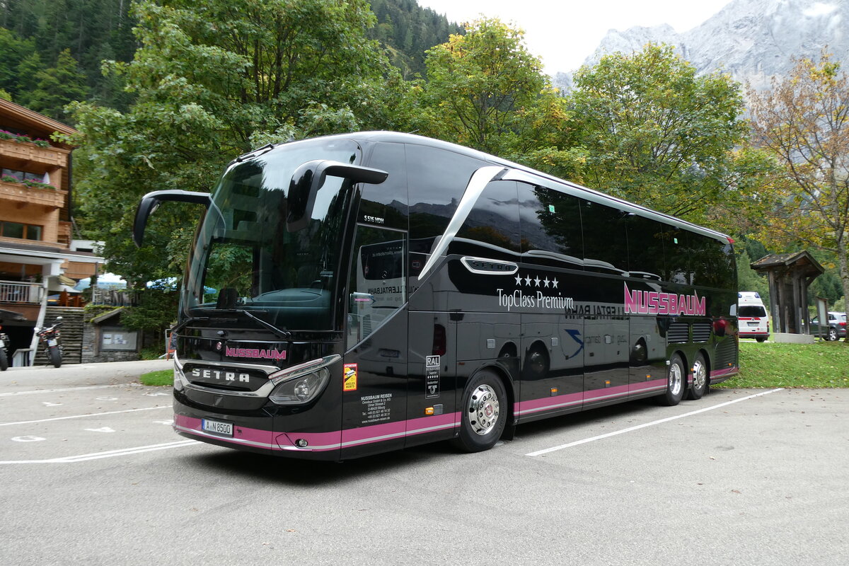 (280'476) - Aus Deutschland: Nussbaum, Augsburg - A-N 8500 - Setra am 17. September 2025 in Eng, Eng Alm