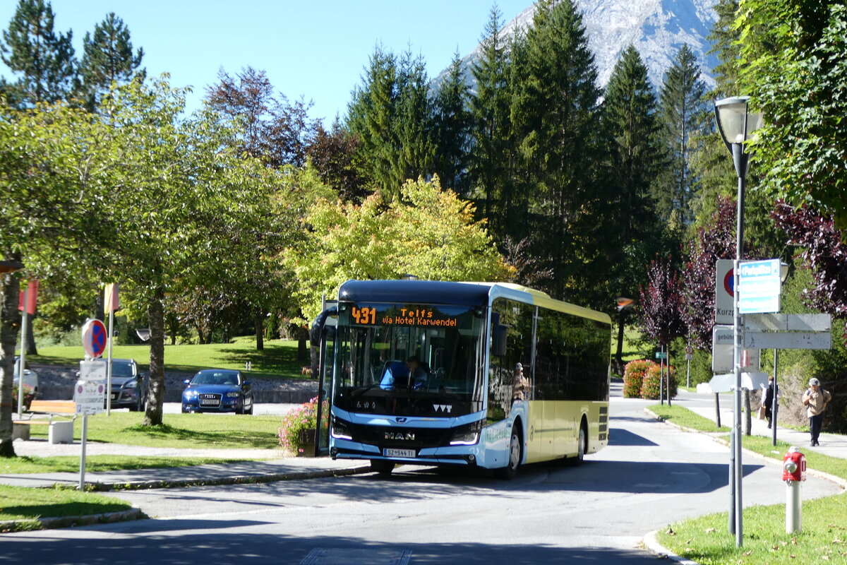 (280'609) - Breuss, Rankweil - Nr. 544/SZ 544 TI - MAN am 20. September 2025 in Leutasch, Weidach Zentrum