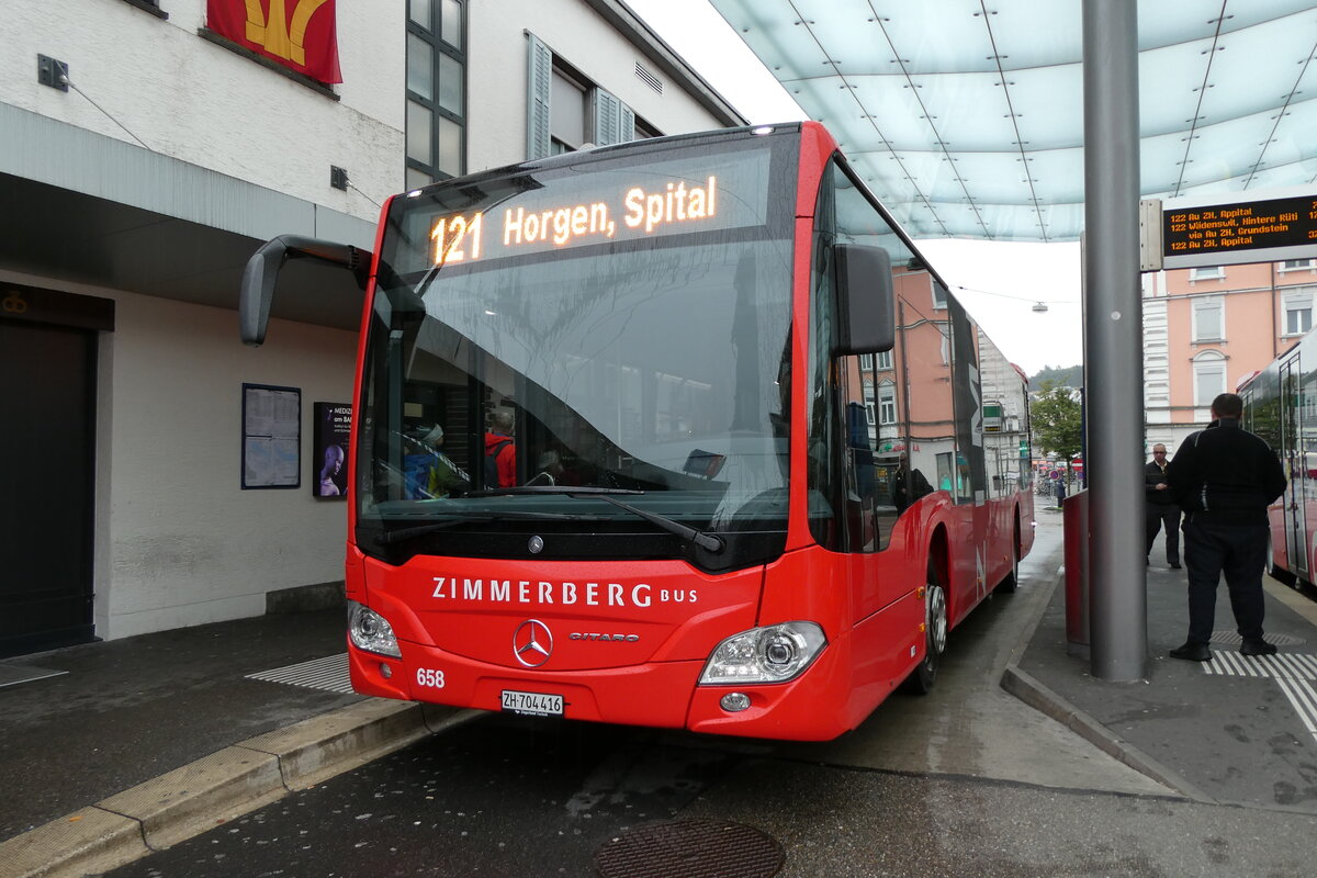 (280'715) - AHW Horgen - Nr. 658/ZH 704'416 - Mercedes am 27. September 2025 beim Bahnhof Wdenswil 
