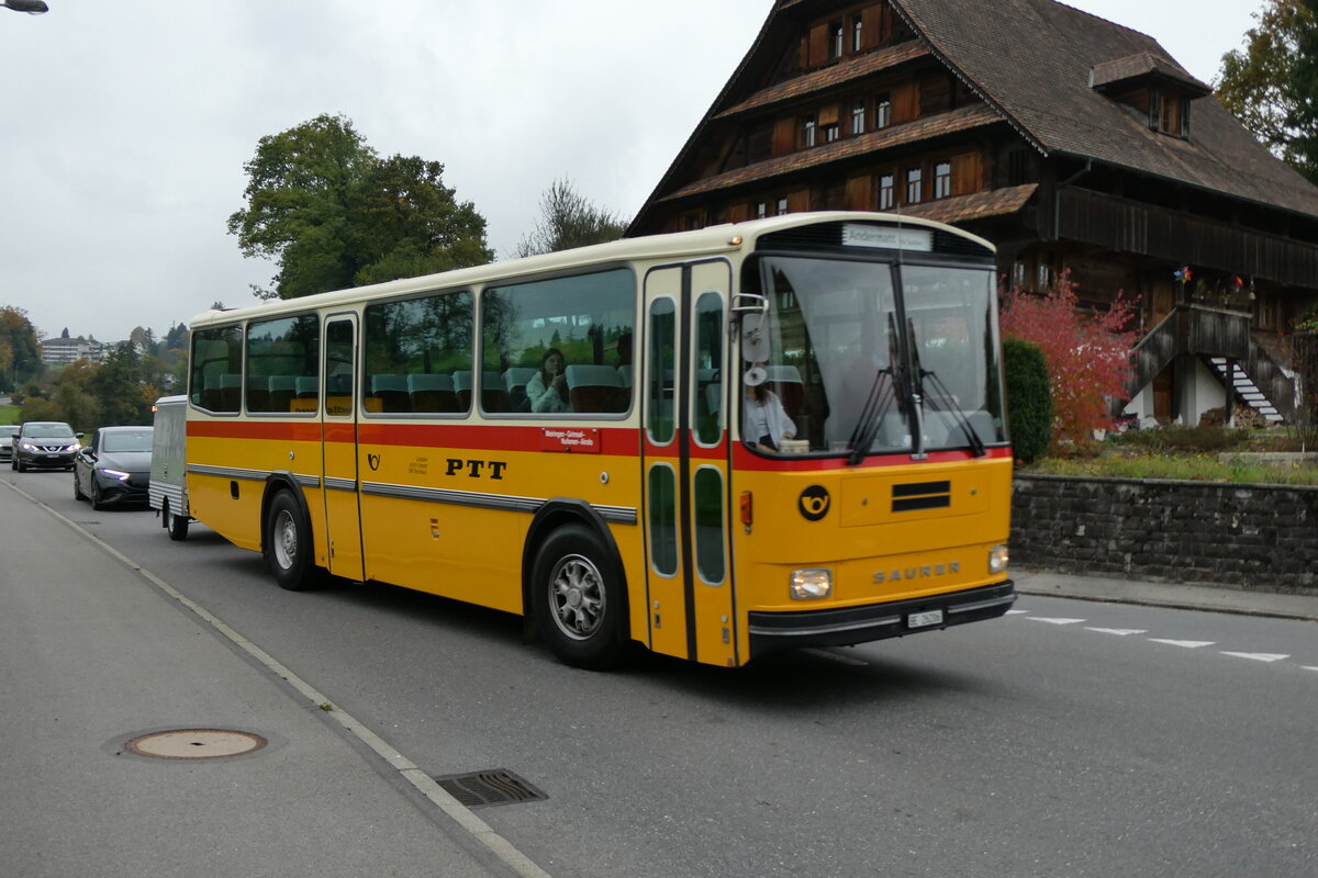 (281'406) - Schmid, Thrishaus - BE 26'206 - Saurer/Tscher (ex P 24'244) am 12. Oktober 2025 in Hellbhl, Luzernstrasse