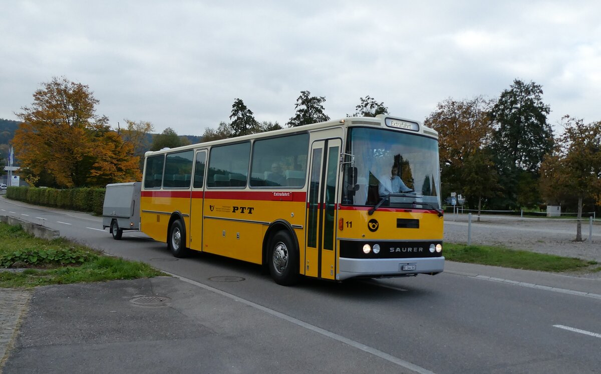(281'479) - Aebi, Koppigen - Nr. 11/BE Saurer/Lauber (ex Leuenberger, Kirchberg; ex Niederer, Filzbach Nr. 11) am 12. Oktober 2025 in Hitzkirch, Interkantonale Polizeischule