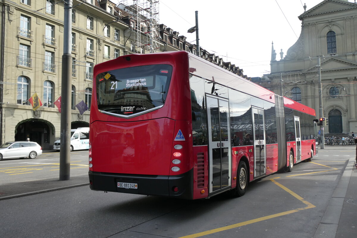 (282'124) - Bernmobil, Bern - Nr. 248/BE 881'248 - eIrizar am 7. November 2025 beim Bahnhof Bern