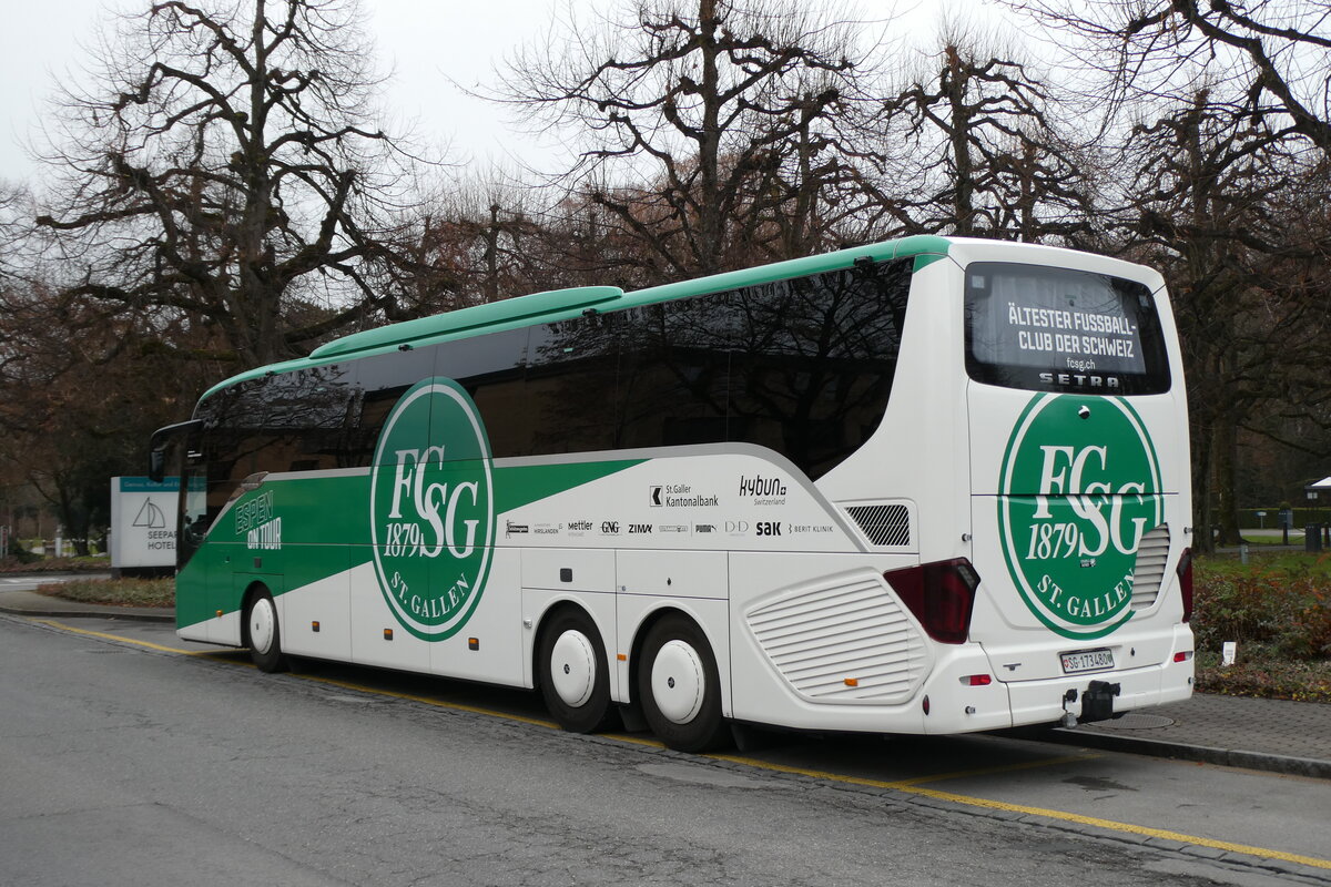 (283'125) - FC St. Gallen, St. Gallen - SG 173'480 - Setra am 13. Dezember 2025 in Thun, Hotel Seepark