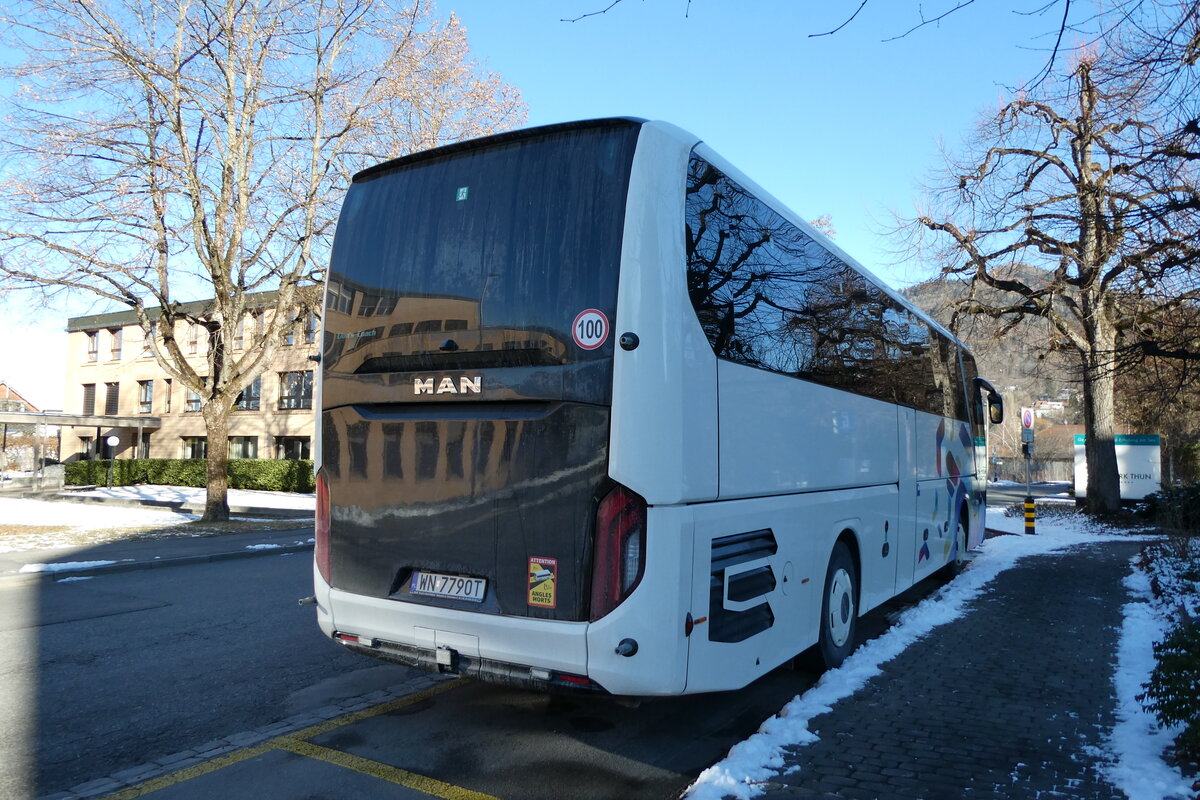 (283'711) - Aus Polen: ??? - WN 7790T - MAN am 4. Januar 2026 in Thun, Hotel Seepark