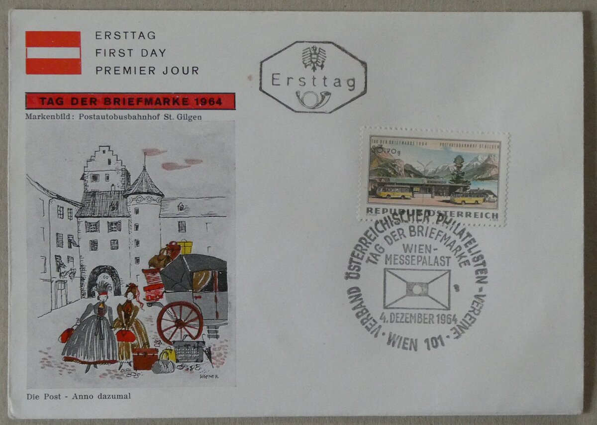 (283'774) - Aus Oesterreich: Post-Briefumschlag vom 4. Dezember 1964 am 9. Januar 2026 in Thun