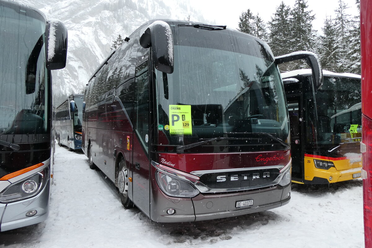 (283'934) - Engeloch, Riggisberg - BE 40'370 - Setra am 10. Januar 2026 in Adelboden, Unter dem Birg