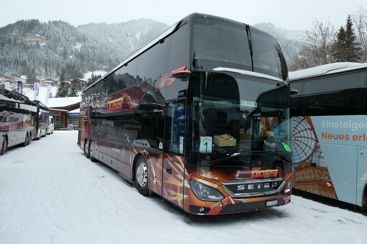 (284'010) - G�ssi, Horw - LU 15'120 - Setra am 10. Januar 2026 in Adelboden, ASB