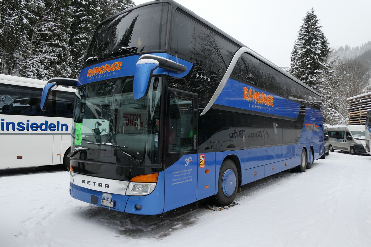(284'088) - Ramsauer, Herisau - AR 43'734 - Setra am 10. Januar 2026 in Adelboden, ASB