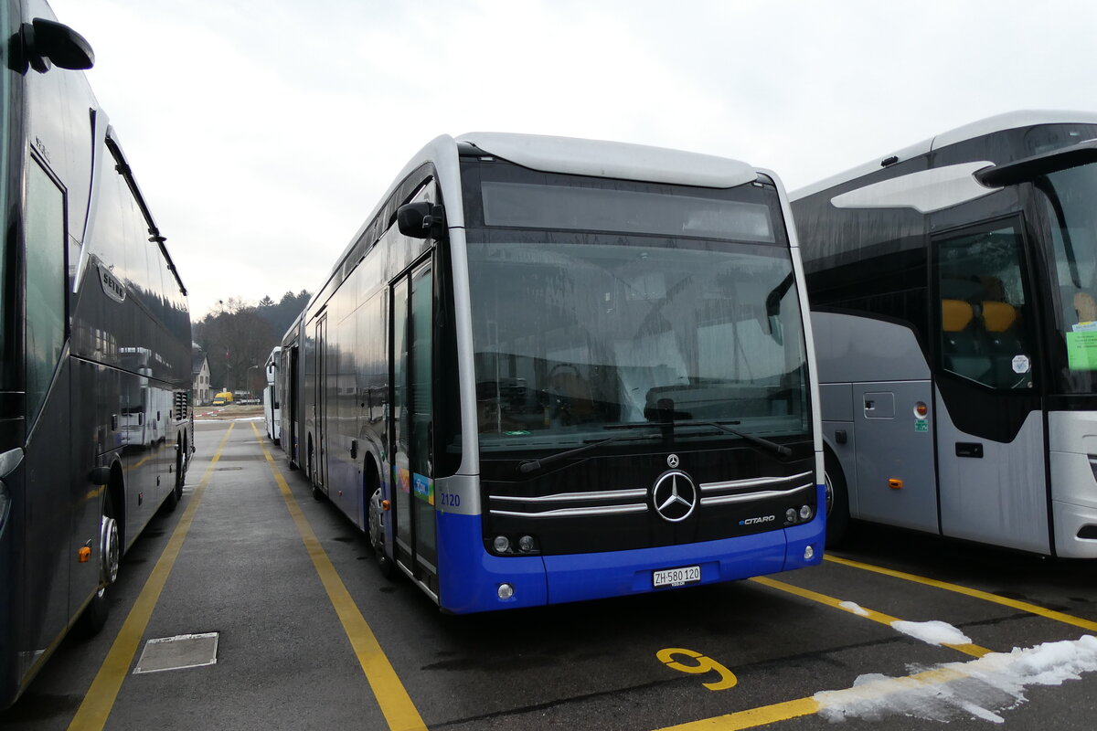 (284'240) - VZO Gr�ningen - Nr. 2120/ZH 580'120 - eMercedes am 17. Januar 2026 in Winterthur, Daimler Buses