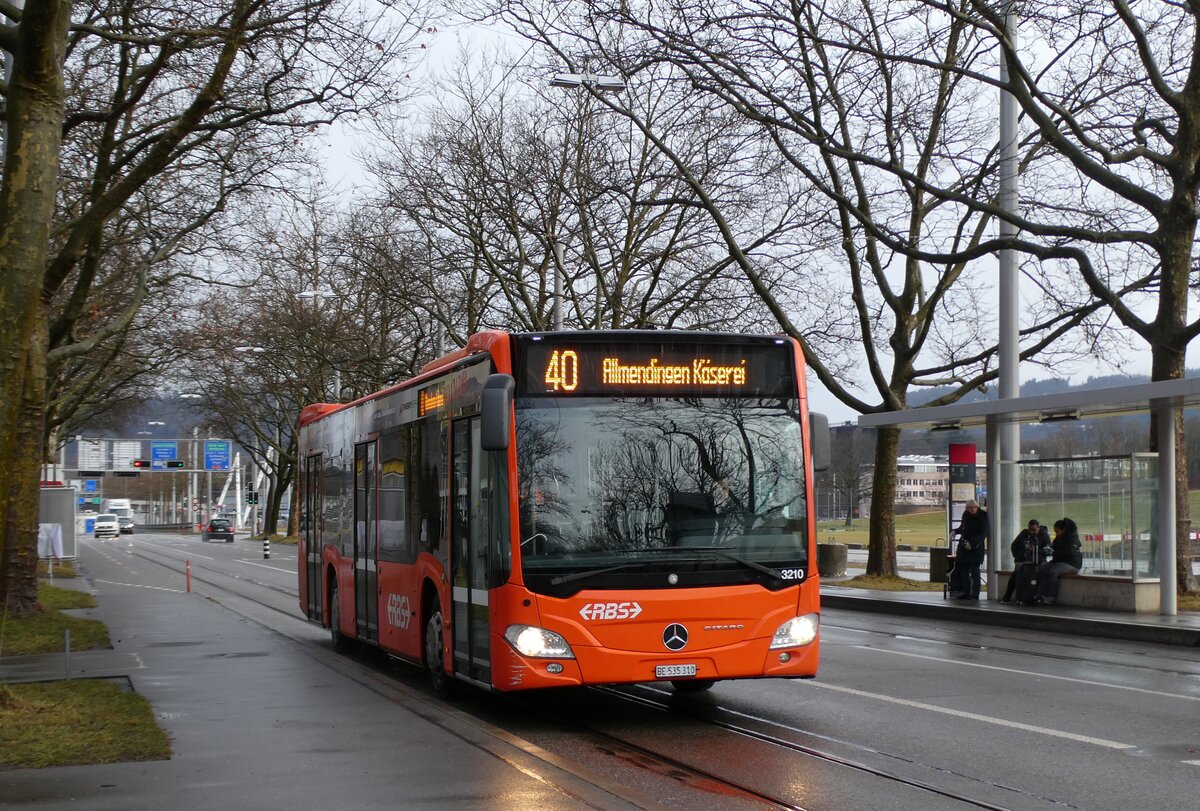 (284'424) - RBS Worblaufen - Nr. 3210/BE 535'310 - Mercedes (ex Nr. 10) am 29. Januar 2026 in Bern, Wankdorf Center