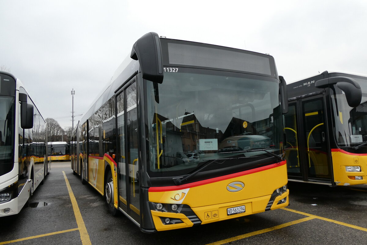 (284'494) - CarPostal Ouest - VD 563'294/PID 11'327 - Solaris am 31. Januar 2026 in Yverdon, Garage