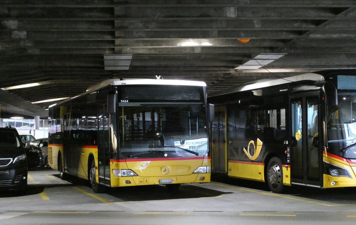 (284'544) - PostAuto Bern - Nr. 17/BE 614'040/PID 5424 - Mercedes (ex Steiner, Ortschwaben Nr. 17) am 31. Januar 2026 in Bern, Postautostation 
