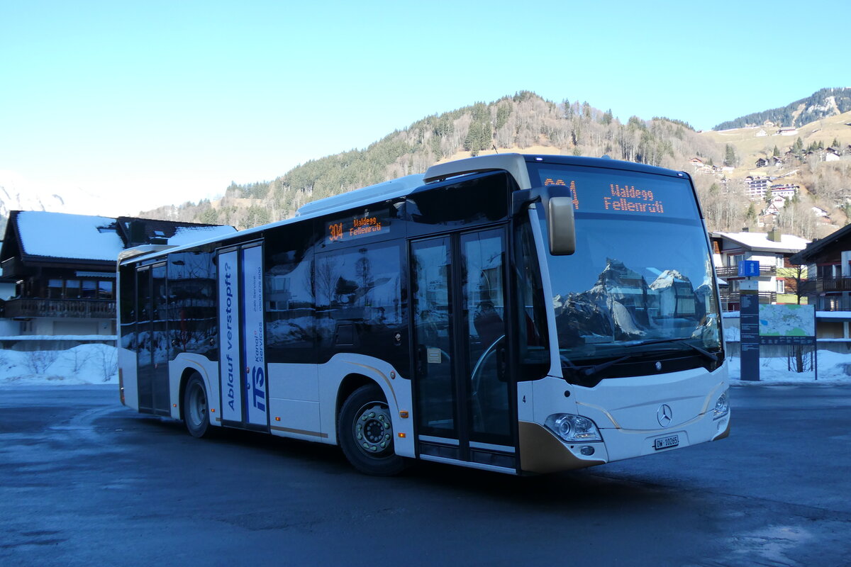 (284'563) - EAB Engelberg - Nr. 4/OW 10'265 - Mercedes am 3. Februar 2026 in Engelberg, Talstation Titlis Talstation E