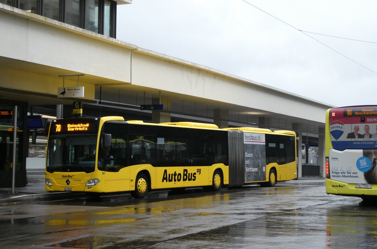 (284'932) - AAGL Liestal - Nr. 82/BL 7222 - Mercedes am 17. Februar 2026 beim Bahnhof Liestal