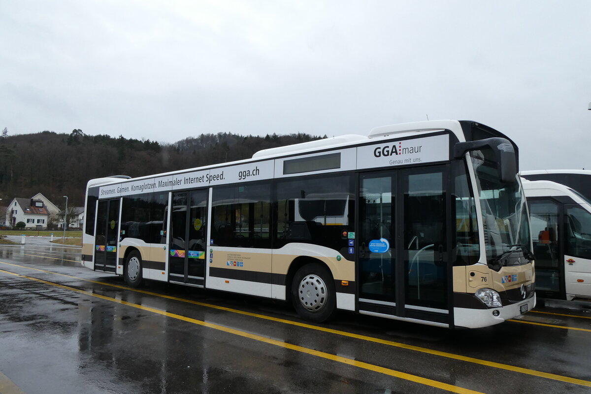 (284'969) - AZZK Zollikon - Nr. 76/ZH 790'076 - Mercedes am 21. Februar 2026 in Winterthur, Daimler Buses