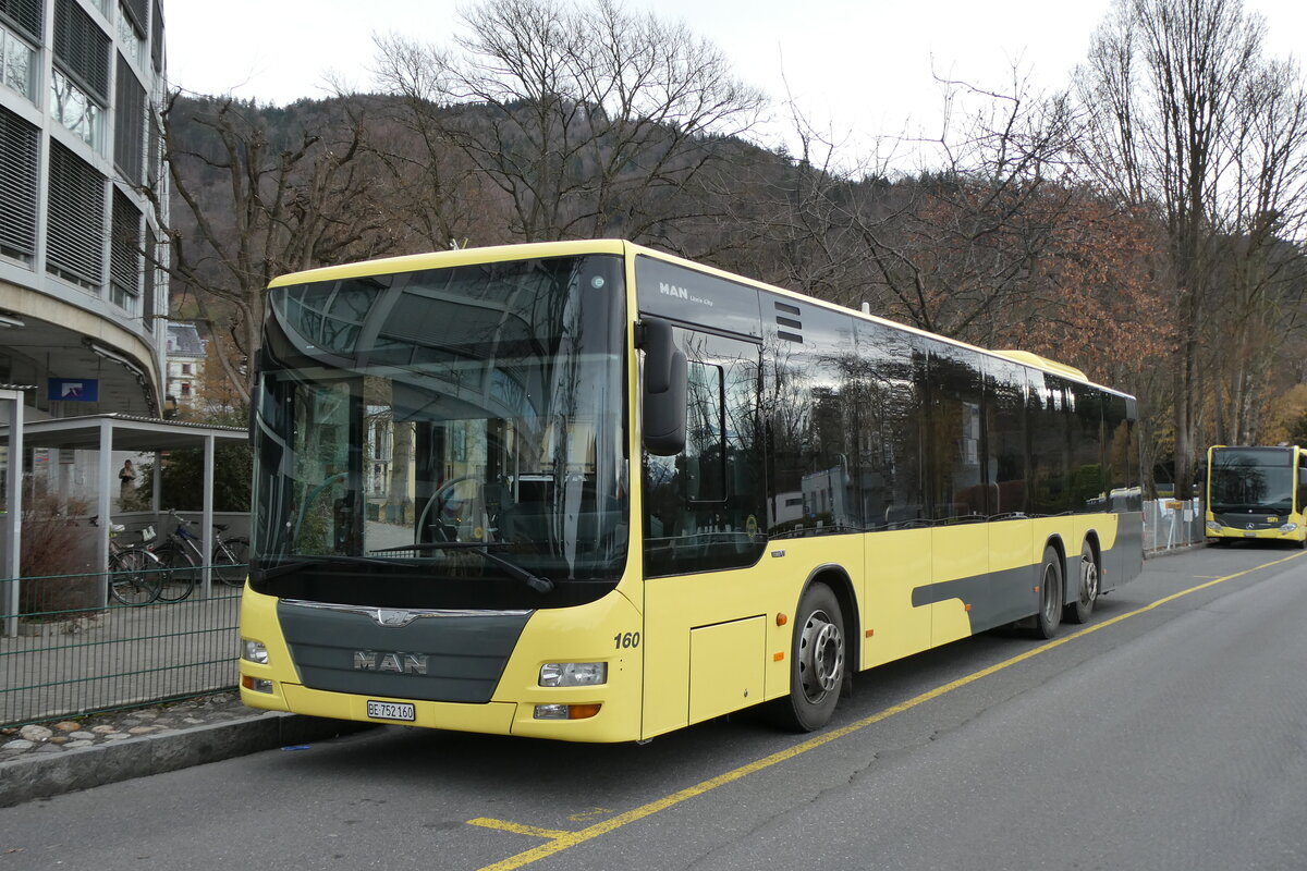 (285'032) - STI Thun - Nr. 160/BE 752'160 - MAN am 23. Februar 2026 bei der Schiffl�ndte Thun