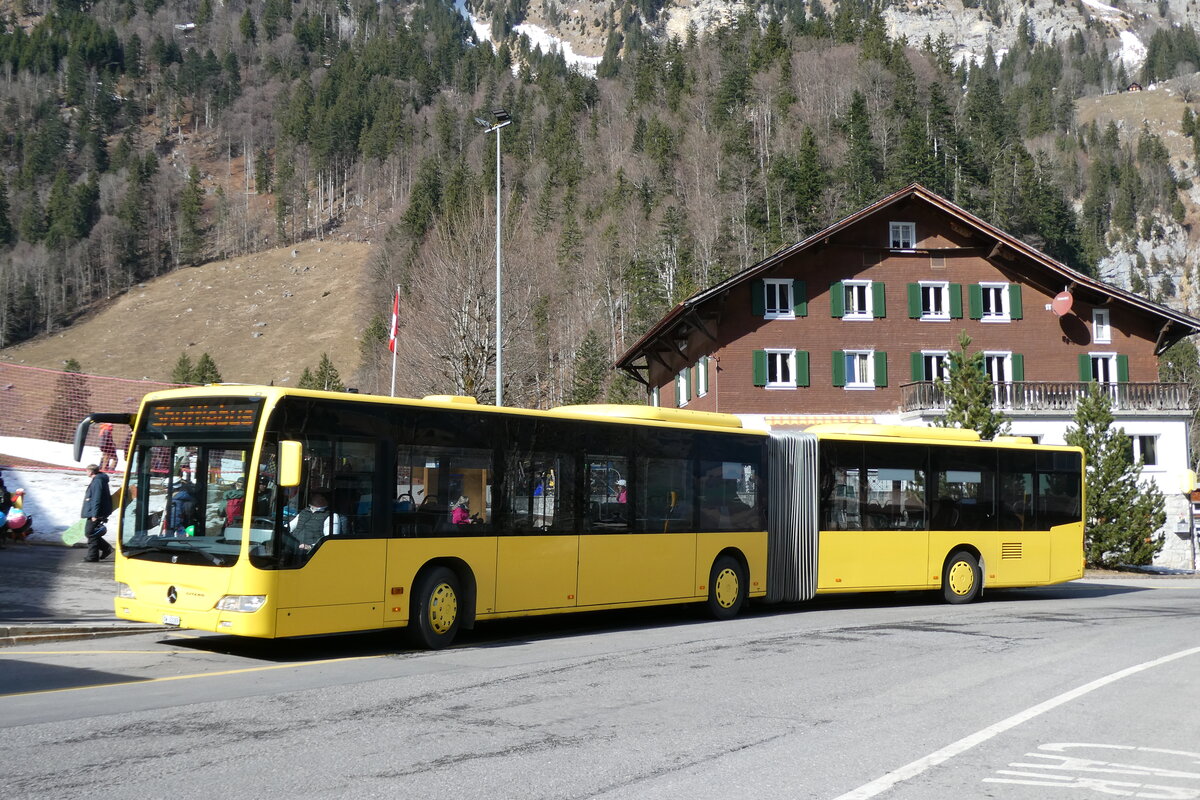 (285'107) - Koch, Giswil - OW 23'369 - Mercedes (ex AAGL Liestal Nr. 99) am 28. Februar 2026 auf der St�ckalp