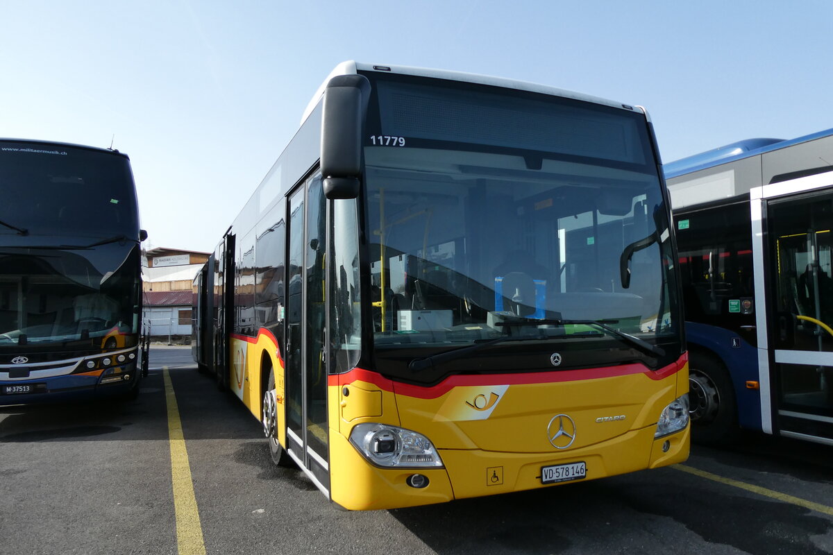 (285'298) - CarPostal Ouest - VD 578'146/PID 11'779 - Mercedes am 7. M�rz 2026 in Kerzers, Interbus