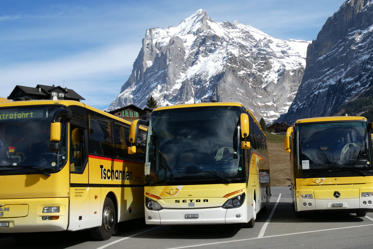 (285'371) - Tschannen, Zofingen - Nr. 23/AG 6683 - Setra (ex Slovak Lines, SK-Bratislava; ex Vorf�hrwagen EvoBus, D-Mannheim) am 13. M�rz 2026 in Grindelwald, Grund
