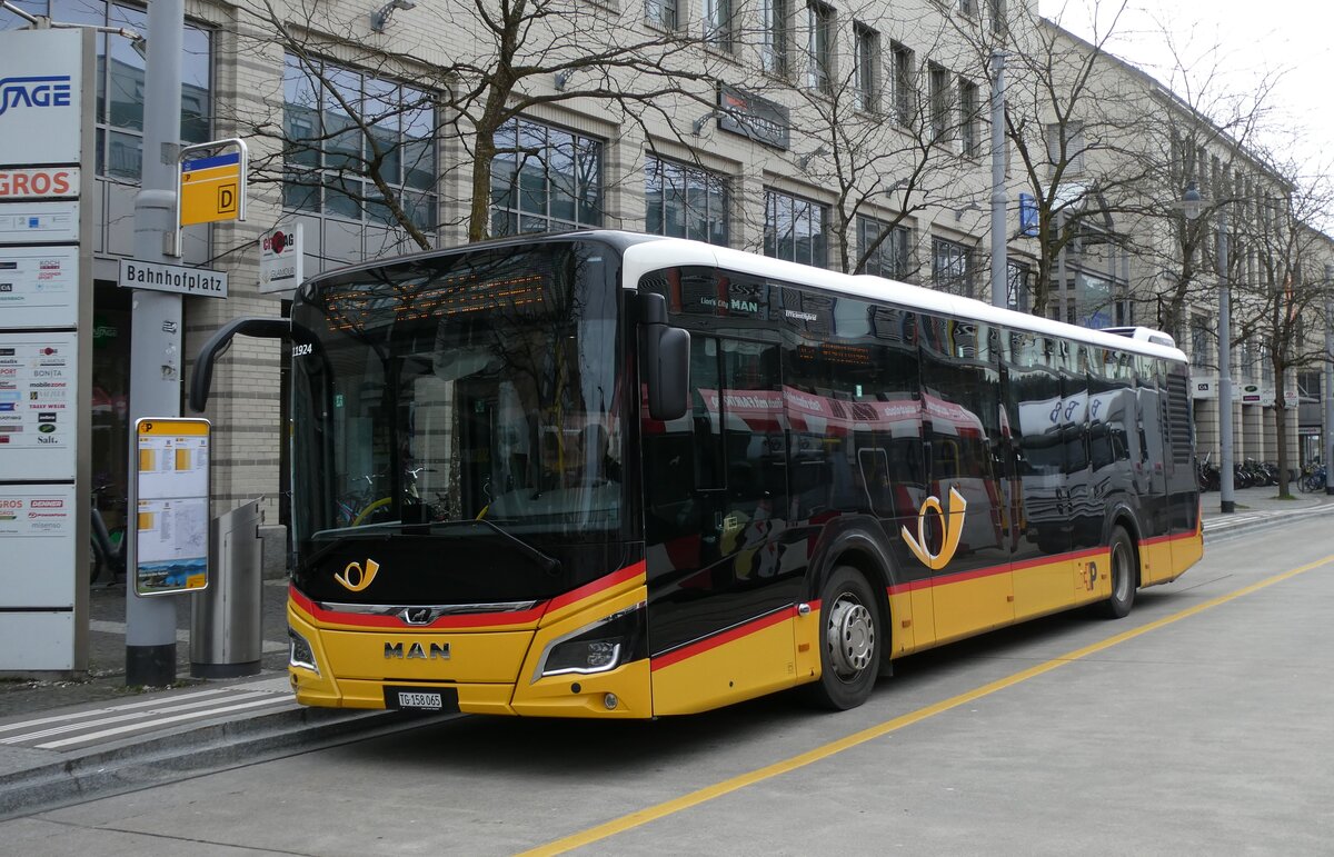 (285'465) - PostAuto Ostschweiz - TG 158'065/PID 11'924 - MAN am 17. M�rz 2026 beim Bahnhof Frauenfeld
