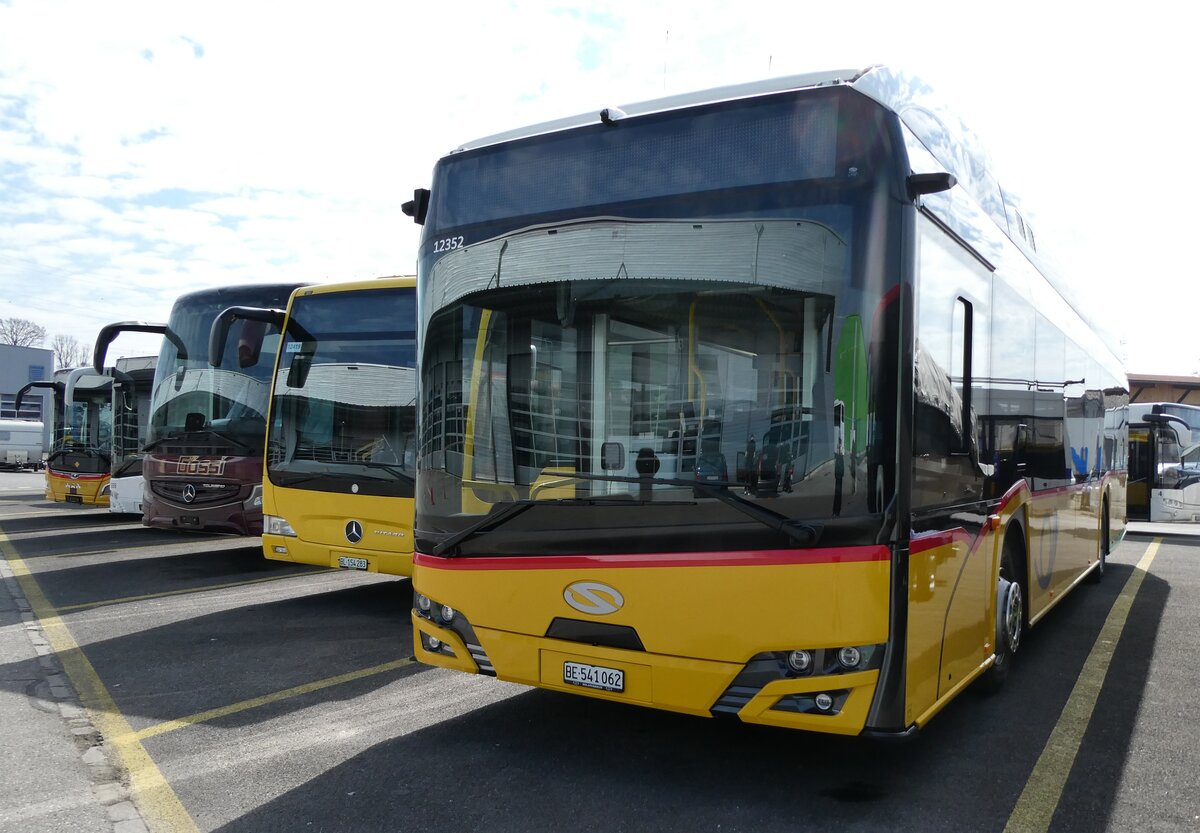 (285'636) - PostAuto Bern - BE 541'062/PID 12'352 - eSolaris am 21. M�rz 2026 in Kerzers, Interbus