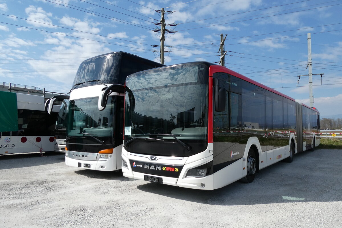 (285'655) - RVBW Wettingen - Nr. 176 - MAN (ex AHW Horgen Nr. 612) am 21. M�rz 2026 in Kerzers, Murtenstrasse