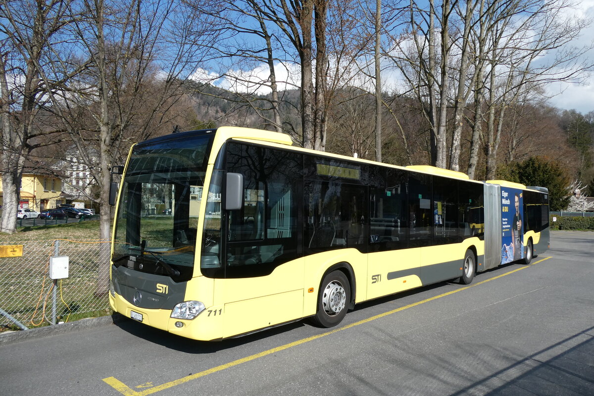 (285'670) - STI Thun - Nr. 711/BE 468'711 - Mercedes am 21. M�rz 2026 bei der Schiffl�ndte Thun