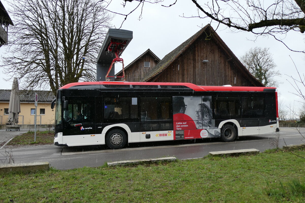 (285'735) - RVBW Wettingen - Nr. 42/AG 523'194 - eScania am 26. M�rz 2026 in Baden, Baldegg