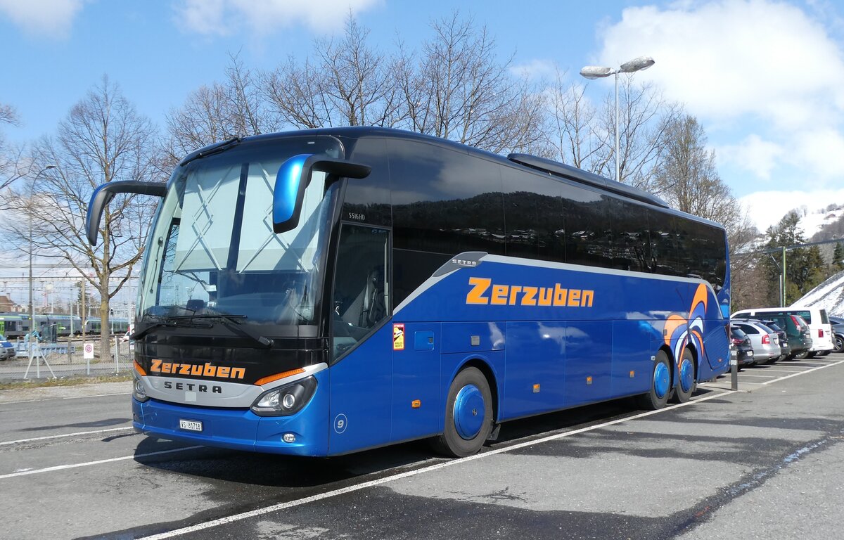 (285'744) - Zerzuben, Visp-Eyholz - Nr. 9/VS 81'718 - Setra am 27. M�rz 2026 in Thun, Seestrasse