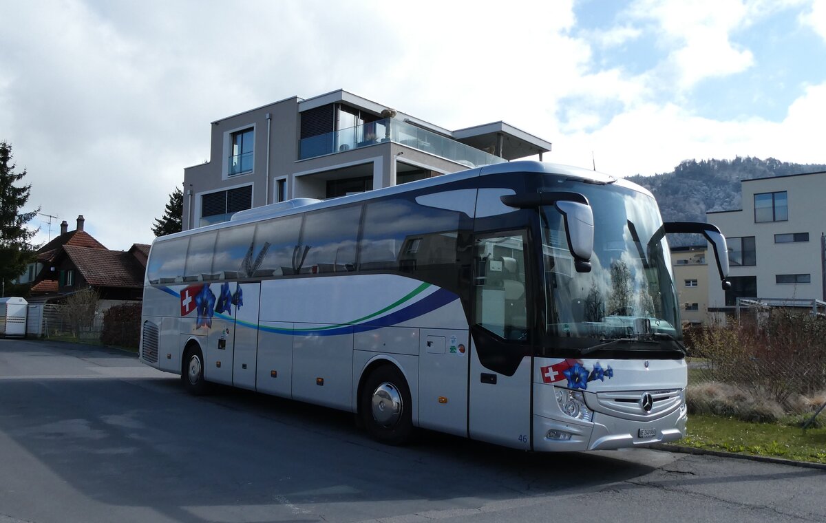 (285'875) - STI Thun - Nr. 46/BE 240'880 - Mercedes (ex Oberland Reisen, Thun Nr. 46) am 1. April 2026 in Thun, Garage