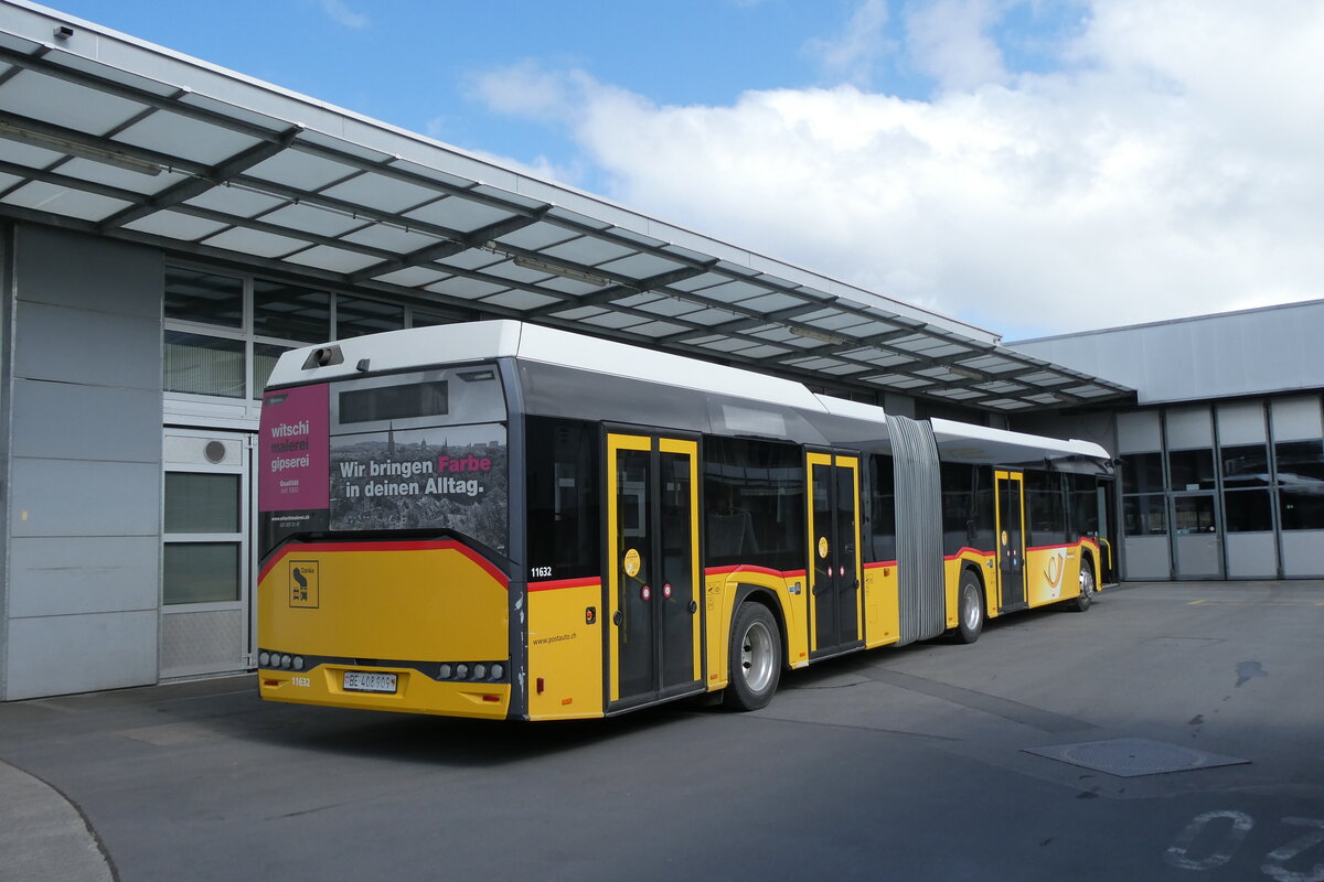 (285'876) - PostAuto Bern - Nr. 11'632/BE 408'909/PID 11'632 - Solaris am 1. April 2026 in Thun, Garage STI