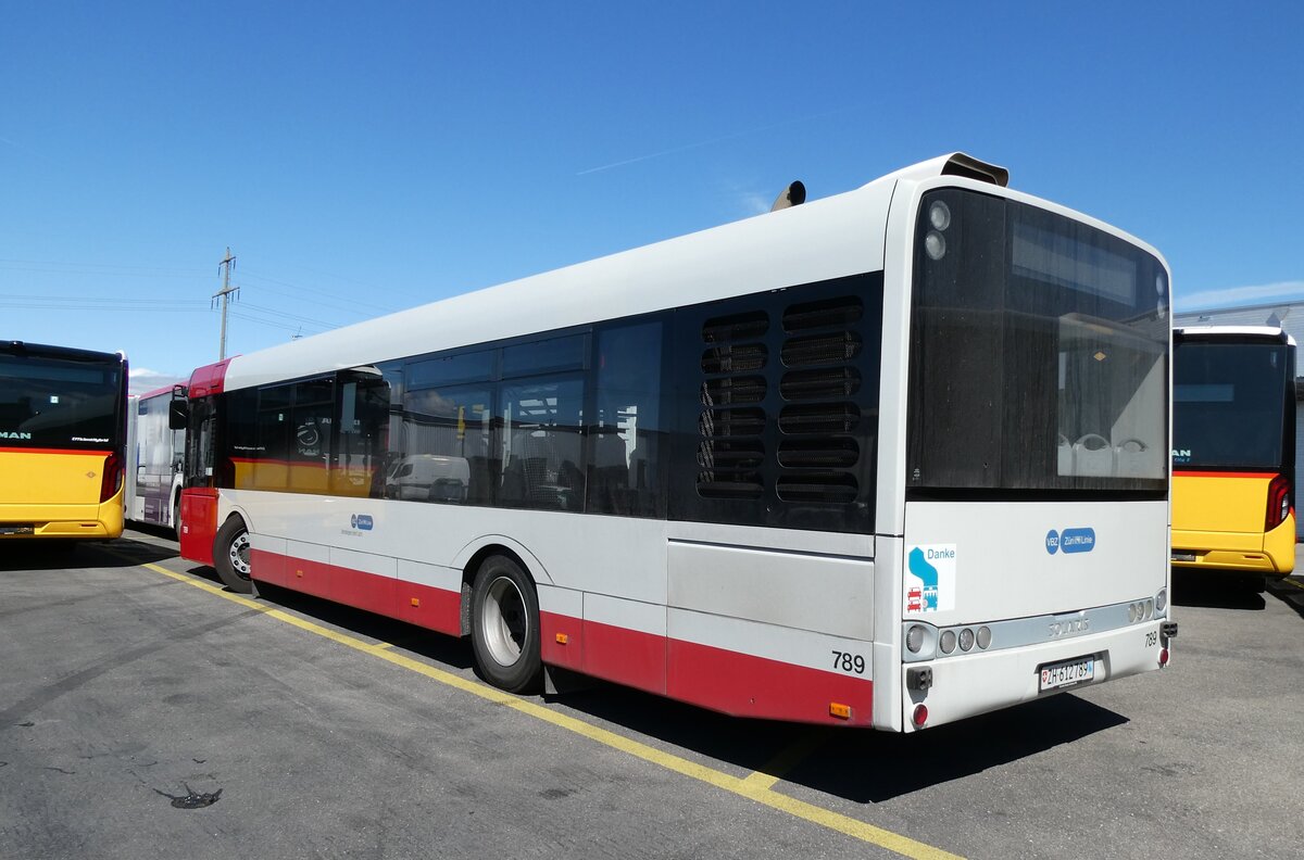 (285'927) - VBZ Z�rich - Nr. 789/ZH 612'789 - Solaris (ex SW Winterthur Nr. 226) am 4. April 2026 in Kerzers, Interbus
