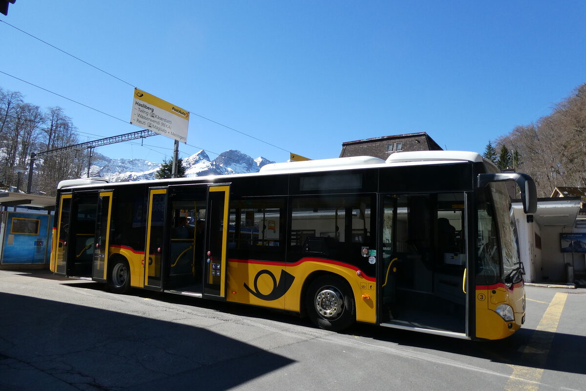 (286'010)  Fl�ck, Brienz - Nr. 3/BE 568'700/PID 11'687 - Mercedes (ex PostAuto Bern) am 7. April 2026 auf dem Br�nigpass