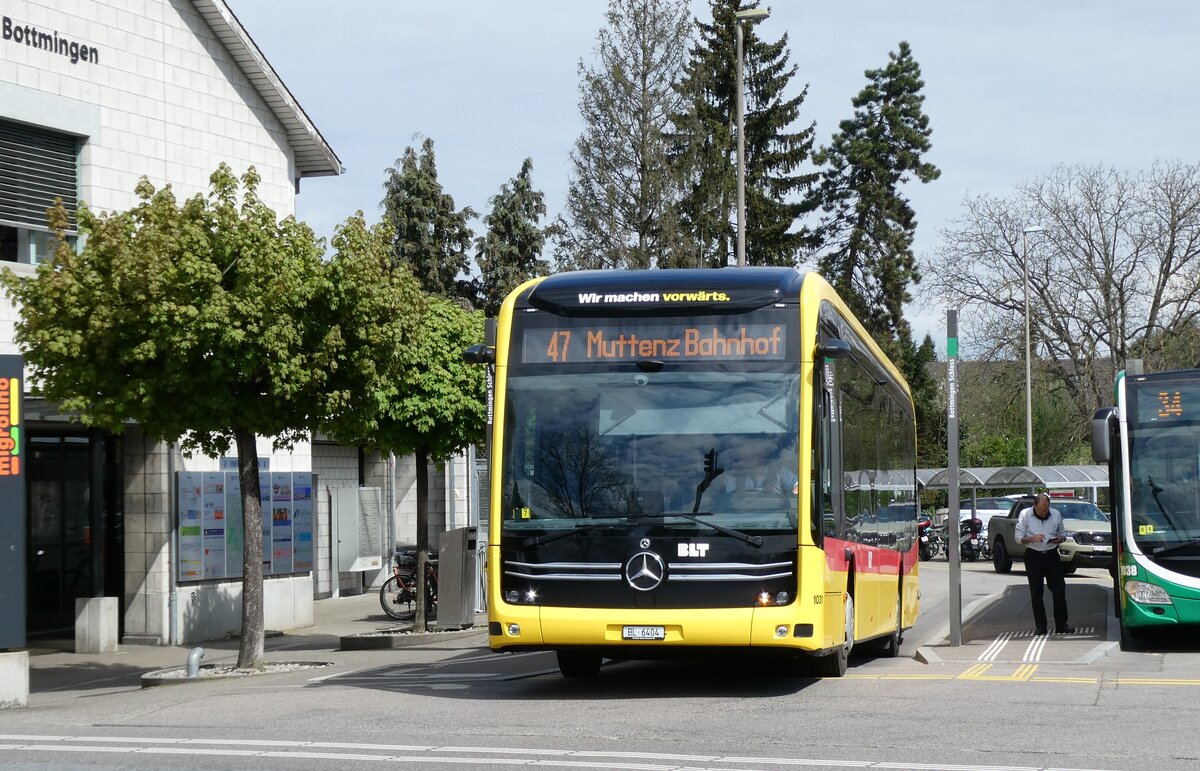 (286'210) - BLT Oberwil - Nr. 1031/BL 6404 - eMercedes am 15. April 2026 in Bottmingen, Schloss