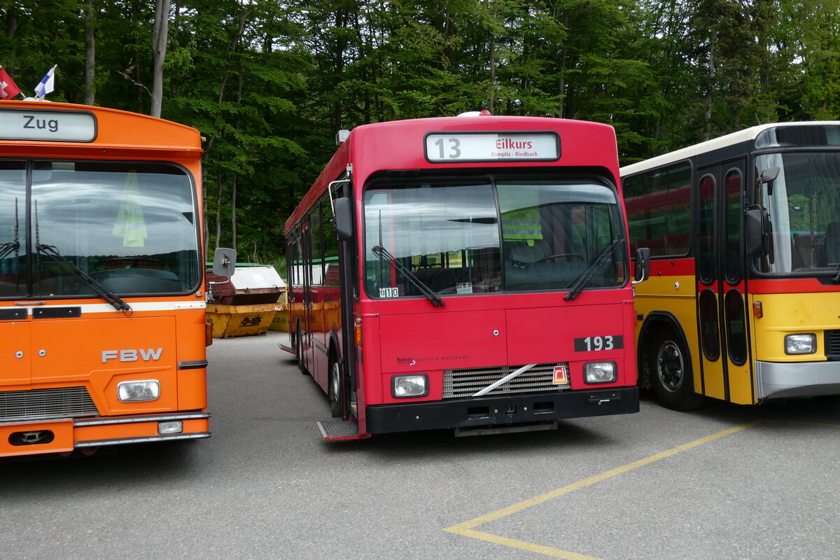 (286'761) - Bernmobil, Bern (SOB) - Nr. 193 - Volvo/Gangloff am 3. Mai 2026 in Burgdorf, �kihof Ziegelgut